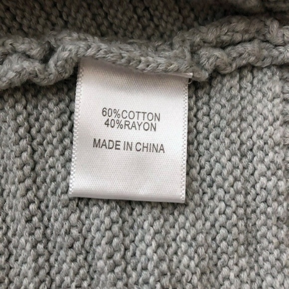 NWT Modamix Women's Gray Scoop Neck Zip Front Long Sleeve Sweater Plus Sizes - Picture 15 of 16